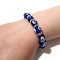 Turkish Evil Eye Glass Bead Bracelet